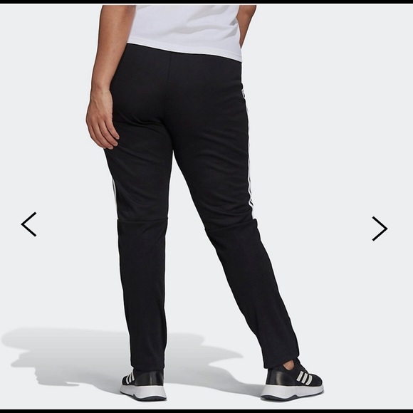 NWT Adidas Aeroready Primegreen Sereno Pants SZ 2X in Black with White stripes - Picture 4 of 7